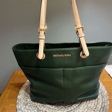 michael kors forest green purse|michael kors moss green wallet.